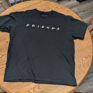 Friends Tee Shirt. Size XL. Cotton. black with Friends Logo from TV show.